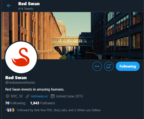 RedSwan cez Twitter
